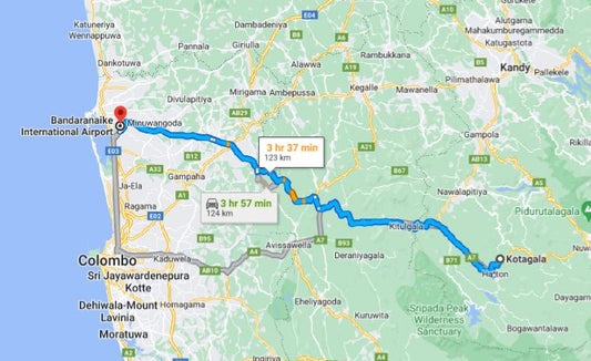 Privater Transfer von Kotagala City zum Flughafen Colombo (CMB)