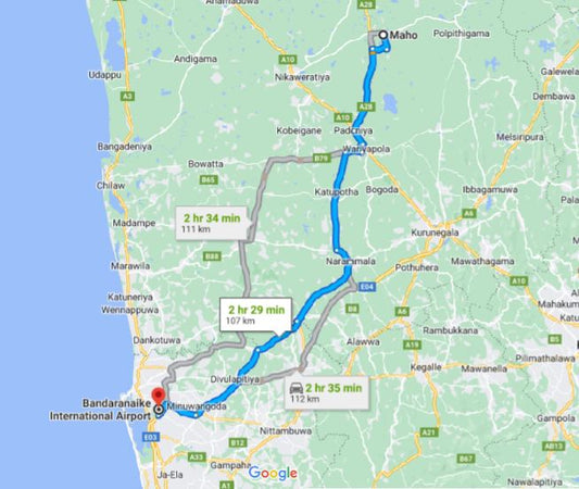 Privater Transfer von Maho City zum Flughafen Colombo (CMB)