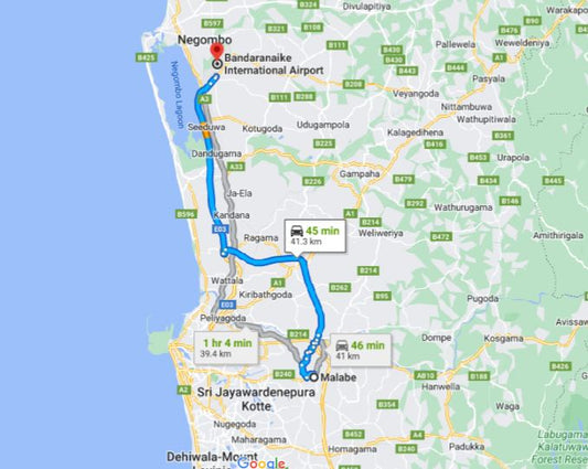 Privater Transfer von Malabe City zum Flughafen Colombo (CMB)