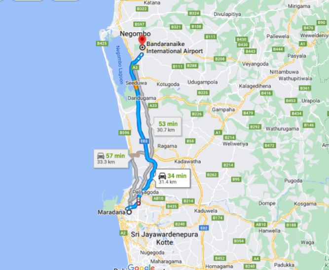 Privater Transfer von Maradana City zum Flughafen Colombo (CMB)