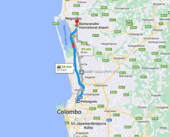 Privater Transfer von Peliyagoda City zum Flughafen Colombo (CMB)