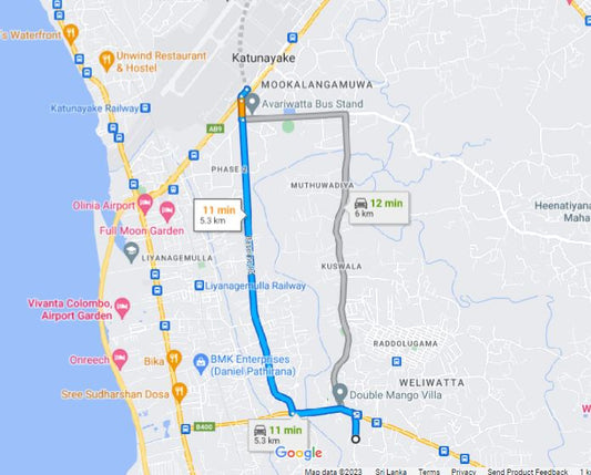 Privater Transfer von Raddoluwa City zum Flughafen Colombo (CMB)