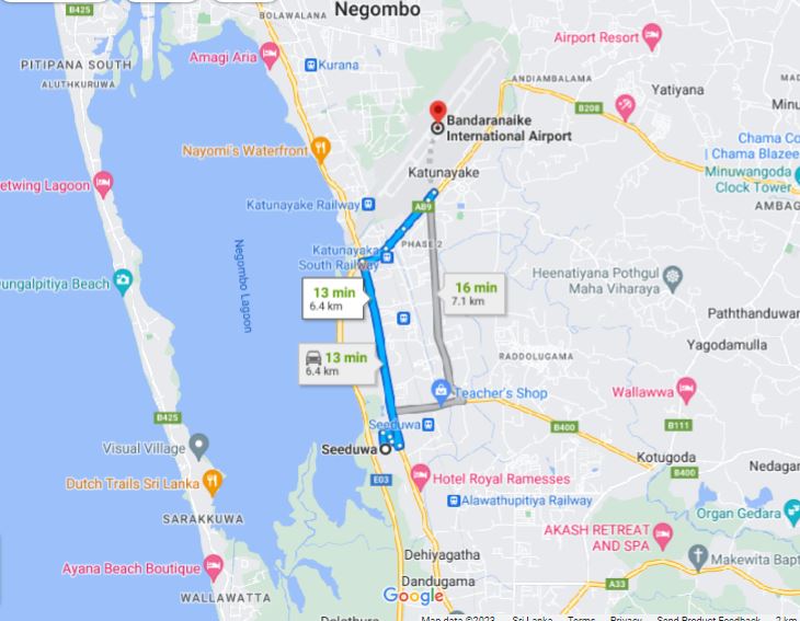 Privater Transfer von Seeduwa City zum Flughafen Colombo (CMB)