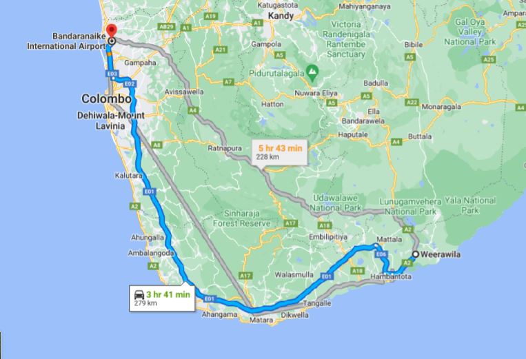 Privater Transfer von Vavuniya City zum Flughafen Colombo (CMB)