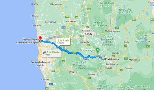 Privater Transfer von Welimada City zum Flughafen Colombo (CMB)