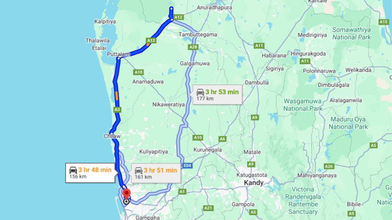 Privater Transfer von Wilpattu City zum Flughafen Colombo (CMB)