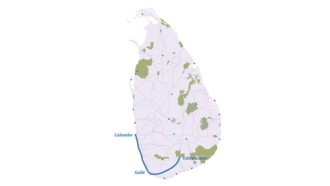 Udawalawe und Galle ab Colombo (2 Tage)