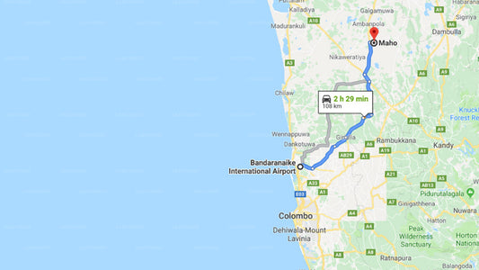 Privater Transfer vom Flughafen Colombo (CMB) nach Maho City
