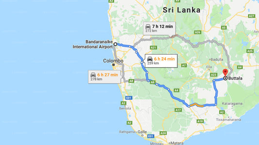 Privater Transfer vom Flughafen Colombo (CMB) nach Buttala City