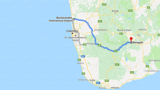 Privater Transfer vom Flughafen Colombo (CMB) nach Beragala City