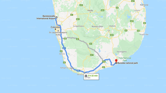 Privater Transfer vom Flughafen Colombo (CMB) nach Bundala City