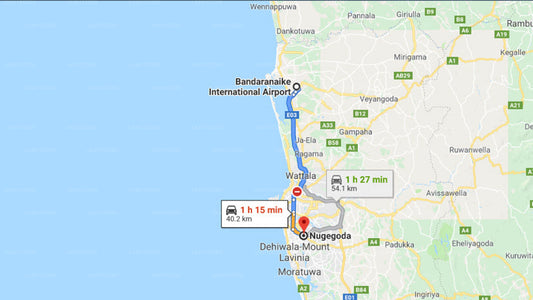 Privater Transfer vom Flughafen Colombo (CMB) nach Nugegoda City