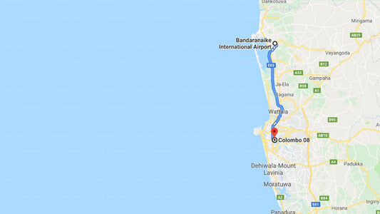 Privater Transfer vom Flughafen Colombo (CMB) nach Borella City