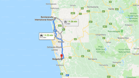 Privater Transfer vom Flughafen Colombo (CMB) nach Bolgoda