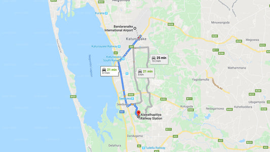 Privater Transfer vom Flughafen Colombo (CMB) nach Alawathupitiya City