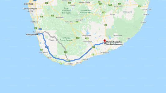 Privater Transfer von Aluthgama City zum Flughafen Mattala (HRI).