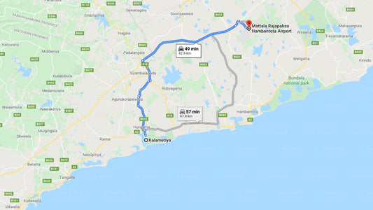 Privater Transfer von Kalametiya City zum Flughafen Mattala (HRI).