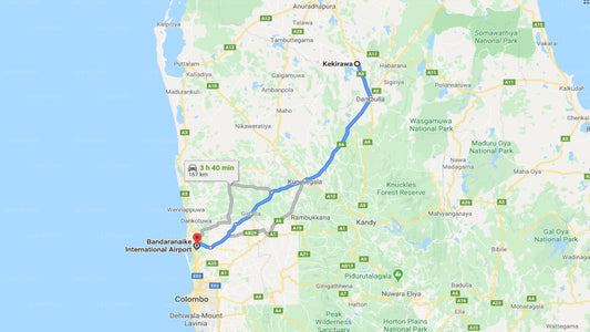 Privater Transfer vom Flughafen Colombo (CMB) nach Kakirawa City