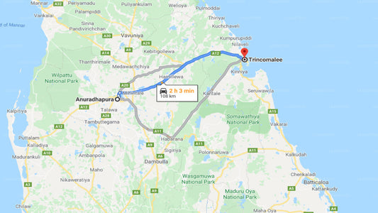 Privater Transfer von Anuradhapura City nach Trincomalee City