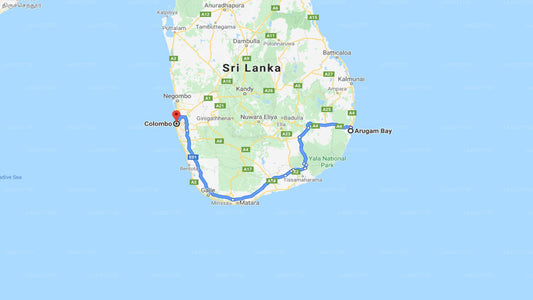 Privater Transfer von Arugam Bay City nach Colombo City