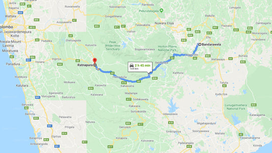 Privater Transfer von Bandarawela City nach Ratnapura City