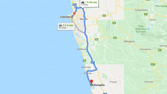 Privater Transfer von Colombo City nach Ahungalla City