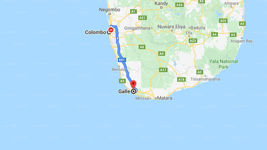 Privater Transfer von Colombo City nach Galle City