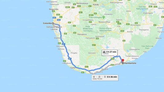 Privater Transfer von Colombo City nach Hambantota City