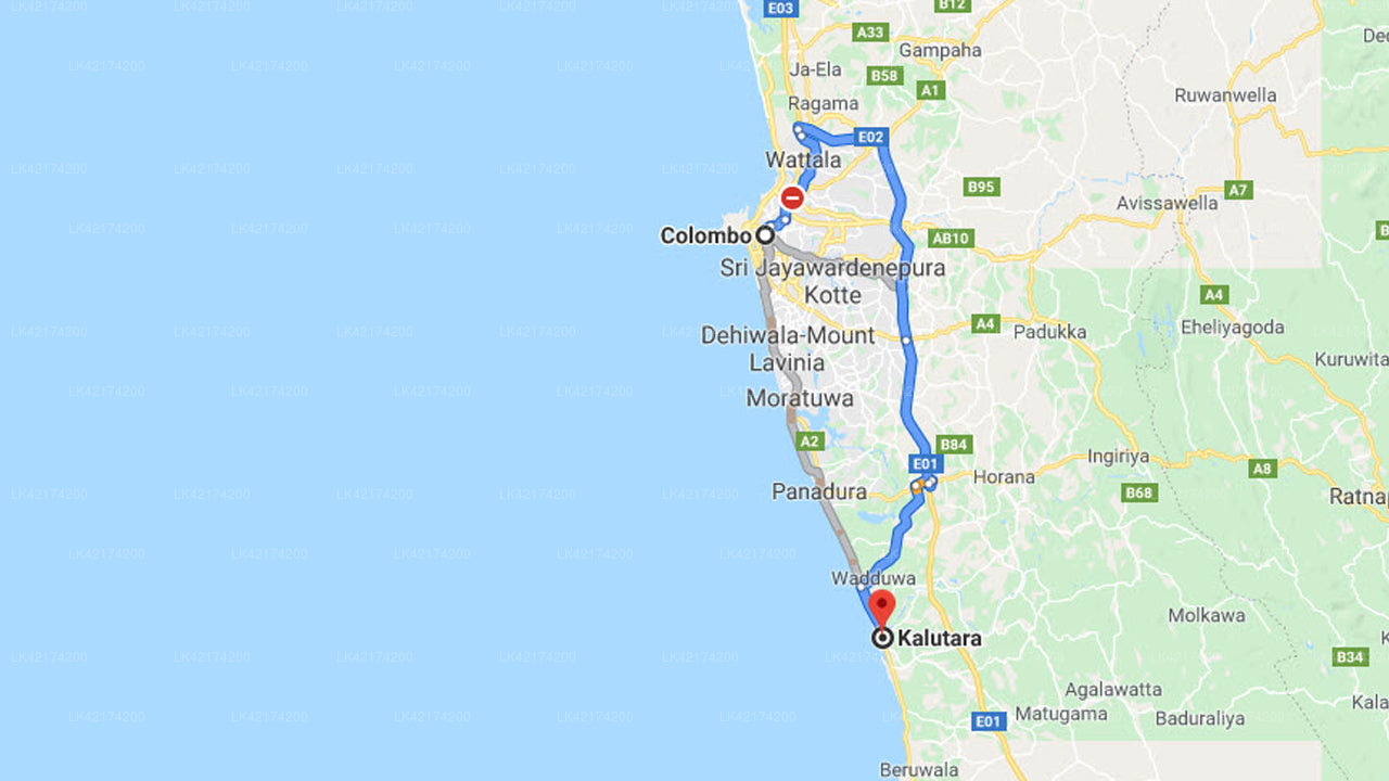 Privater Transfer von Colombo City nach Kalutara City