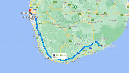 Privater Transfer von Tissamaharama City nach Colombo City