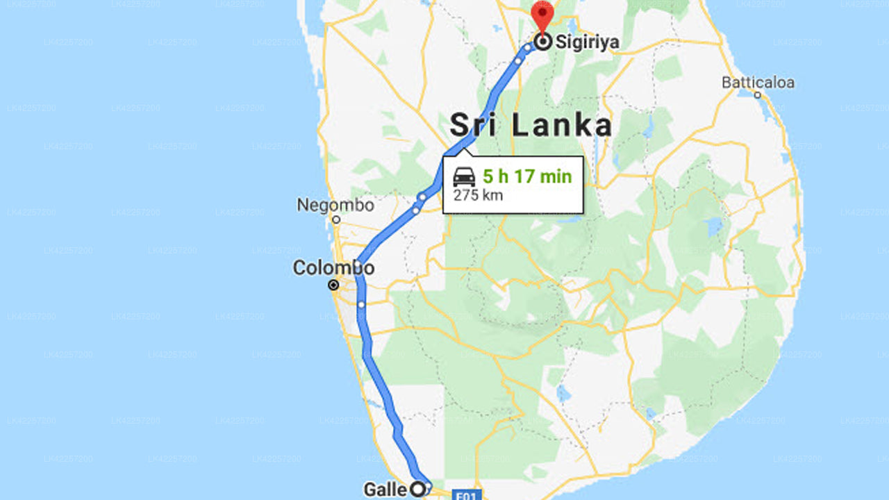 Privater Transfer von Galle City nach Sigiriya City