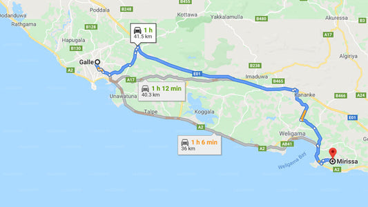 Privater Transfer von Galle City nach Mirissa City