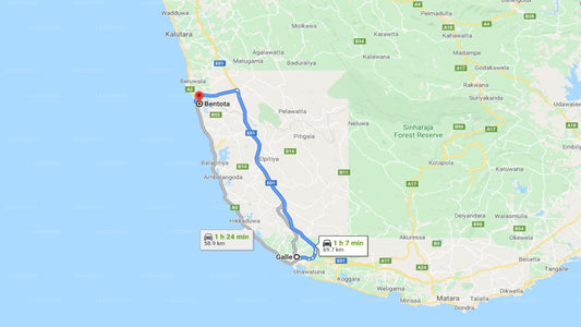 Privater Transfer von Galle City nach Balapitiya City