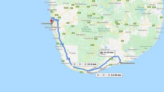 Privater Transfer von Hambantota City nach Colombo City
