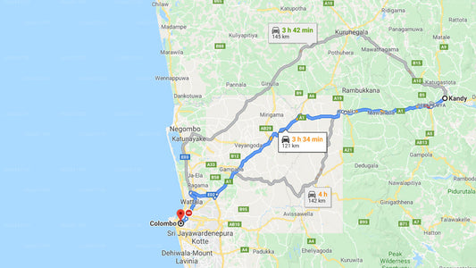 Privater Transfer von Kandy nach Colombo