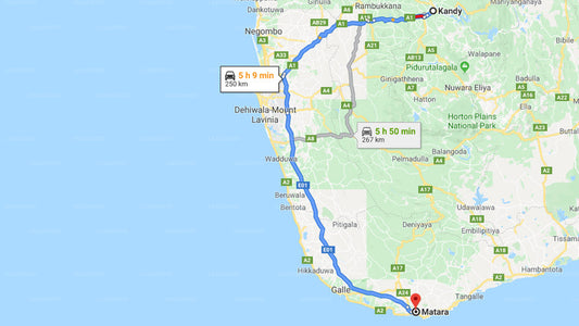 Privater Transfer von Kandy City nach Matara City