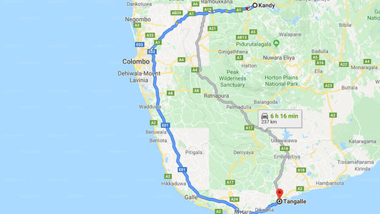 Privater Transfer von Kandy City nach Tangalle City