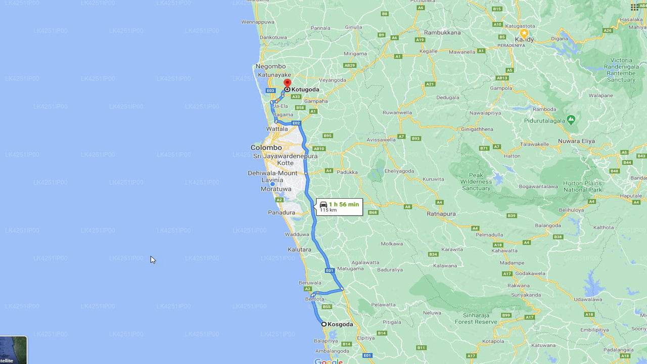 Privater Transfer von Kosgoda City nach Kotugoda City