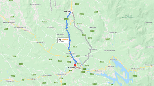 Privater Transfer von Matale City nach Kandy City