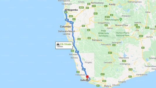 Privater Transfer von Negombo City nach Galle City