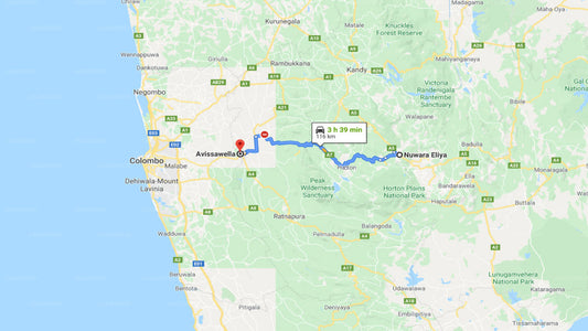 Privater Transfer von Nuwara Eliya City nach Avissawella City