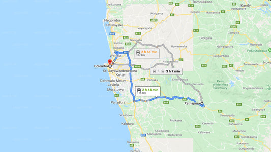 Privater Transfer von Ratnapura City nach Colombo City
