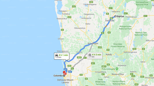 Privater Transfer von Sigiriya City nach Colombo City