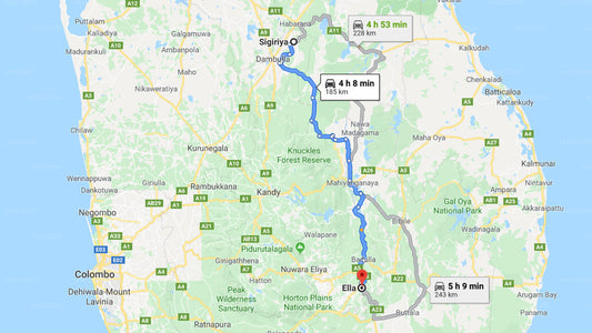 Privater Transfer von Sigiriya City nach Ella City