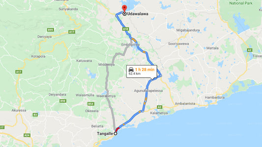 Privater Transfer von Tangalle City nach Udawalawe City