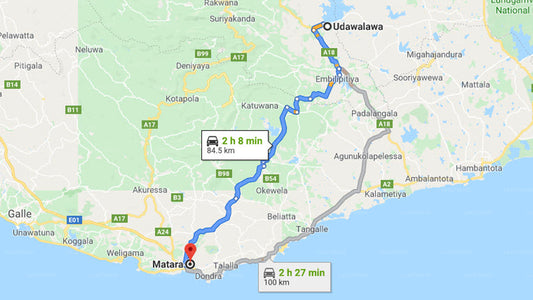 Privater Transfer von Udawalawe City nach Matara City