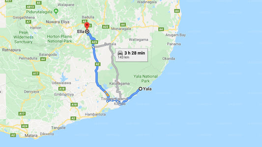 Privater Transfer von Yala City nach Ella City