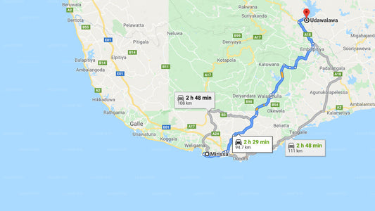 Privater Transfer von Mirissa City nach Udawalawe City