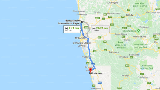 Transfer zwischen dem Flughafen Colombo (CMB) und dem Pandanus Beach Resort and Spa, Induruwa