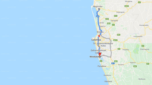 Transfer zwischen dem Flughafen Colombo (CMB) und dem Randiya Hotel, Moratuwa